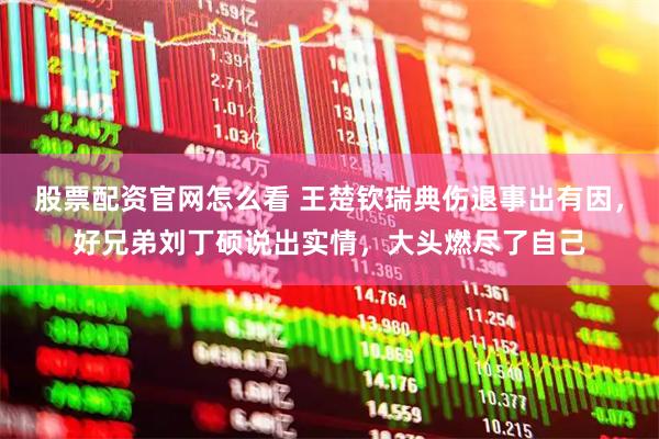 股票配资官网怎么看 王楚钦瑞典伤退事出有因，好兄弟刘丁硕说出实情，大头燃尽了自己